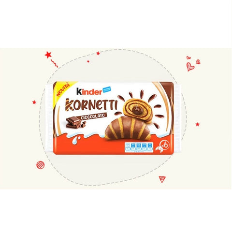 Croissant cu ciocolata, Kinder Kornetti, 6 x 42 g [2]
