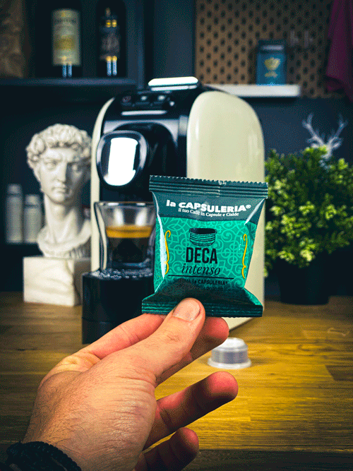 Cafea Deca Intenso, 10 capsule compatibile Capsuleria [2]