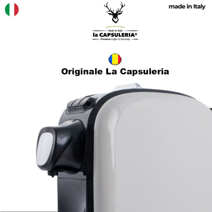 Espressor capsule La Capsuleria White, 19 bari, 1100 W, rezervor 1 l, Alb, 10 capsule cadou [5]