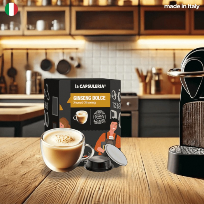 Capsule Cafea Ginseng Dulce compatibile cu Lavazza a Modo Mio - La Capsuleria [2]