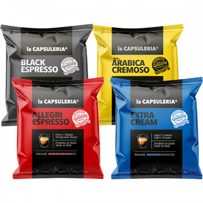 Kit degustare cafea, 90 de capsule compatibile Nespresso - Capsuleria [1]