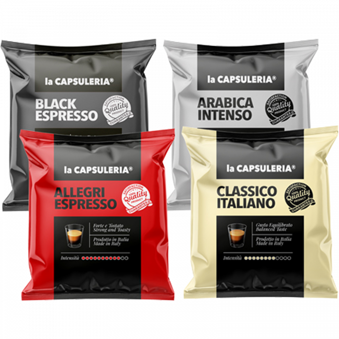 Kit degustarea cafea strong, 40 de capsule compatibile Nespresso - Capsuleria [1]