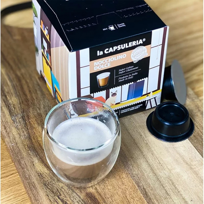 Nocciolino Crema de Alune, 16 capsule compatibile Lavazza a Modo Mio, La Capsuleria | Capsuleria.ro [6]