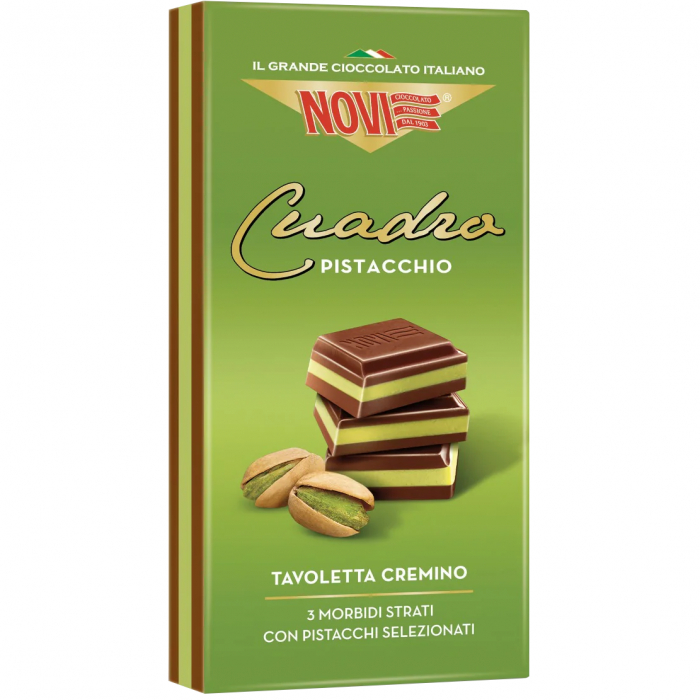 Set 2 tablete de Ciocolata cu fistic, Novi, 2 x 110 g - Capsuleria.ro [2]