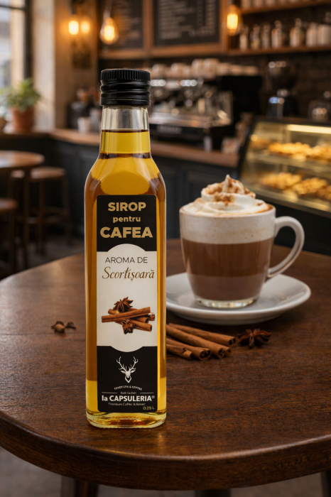 Sirop pentru Cafea, Scortisoara, La Capsuleria, 250 ml [2]