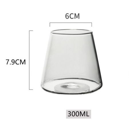 Set 2 pahare de sticla borosilicata, transparente, 300 ml [4]