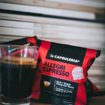 Cafea Allegri Espresso, 100 capsule compatibile Nespresso, La Capsuleria [4]