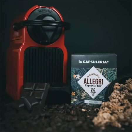 Cafea Allegri Espresso Bar, 100 capsule biodegradabile compatibile Nespresso - Capsuleria [1]