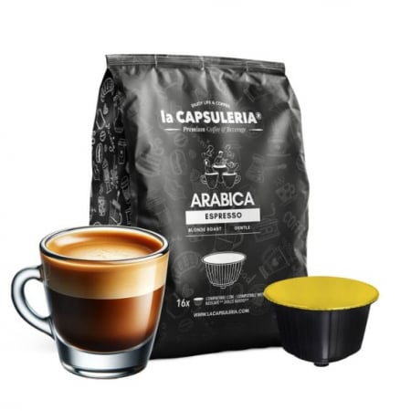 Cafea - Cafea Arabica Espresso, 16 capsule compatibile Dolce Gusto, La Capsuleria