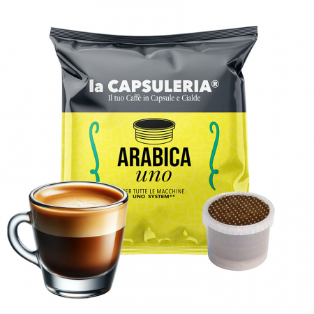 Alte tipuri de espressoare - Cafea Arabica Uno, 10 capsule compatibile Uno System®, La Capsuleria
