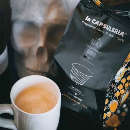 Cafea Black Espresso, 16 capsule compatibile Nescafe Dolce Gusto, La Capsuleria [3]