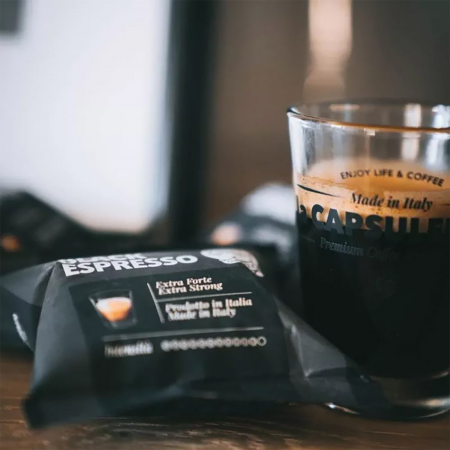 Cafea Black Espresso, 100 capsule compatibile Nespresso [5]