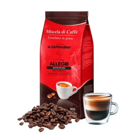 Cafea Boabe si Macinata - Cafea boabe Allegri Napoletano 1 KG – La Capsuleria