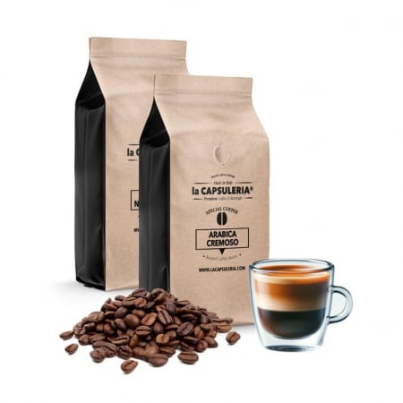 Cafea boabe Arabica Cremoso, Arabica 100%, 6 x1 KG, La Capsuleria - Capsuleria.ro [2]