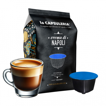 Cafea Crema di Napoli, 100 capsule compatibile Nescafe Dolce Gusto - Capsuleria [0]