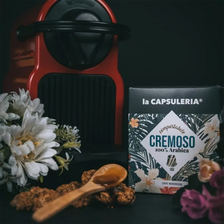 Cafea Cremoso 100% Arabica, 100 capsule biodegradabile compatibile Nespresso - Capsuleria [5]