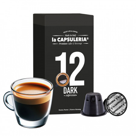 Cafea - Cafea Dark Espresso, 10 capsule compatibile Nespresso - Capsuleria