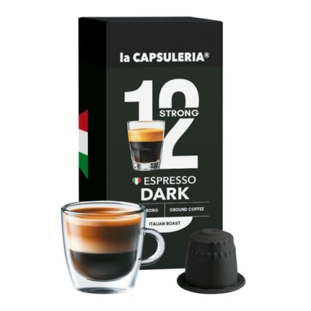 Nespresso®* - Cafea Espresso Dark, 10 capsule compatibile Nespresso, La Capsuleria