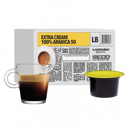 Lavazza® Blue® / in Black® - Cafea Extra Cream, 100% Arabica, 50 capsule compatibile Lavazza® Blue® / in Black®*, La Capsuleria