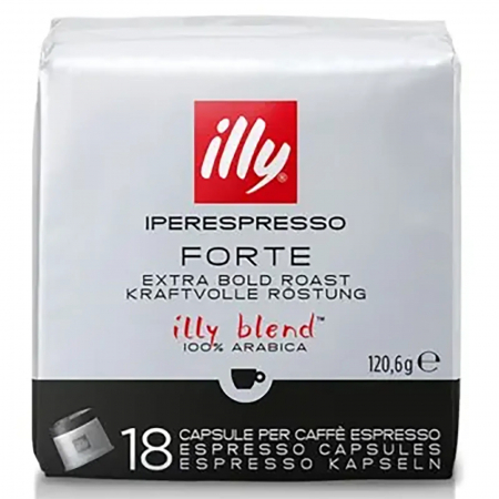 Cafea - Cafea Illy Forte, 18 capsule compatibile cu Original Illy Iperespresso