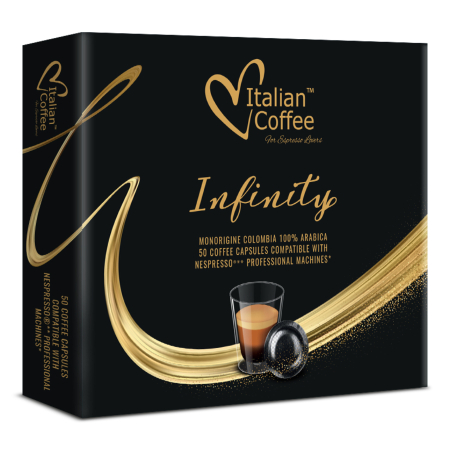 Nespresso® Professional* - Cafea Infinity, 100% Arabica, 50 de capsule compatibile Nespresso® Professional*, Italian Coffee, 300 g