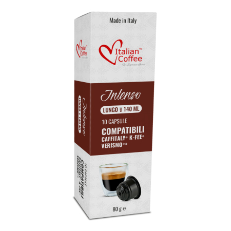 Caffitaly®* - Capsule Cafea Lungo compatibile cu Tchibo Cafissimo, Caffitaly si Beanz - Italian Coffee