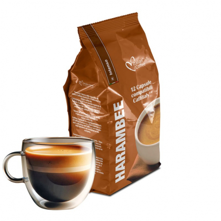 Cafea - Cafea Intenso, 12 capsule compatibile Caffitaly/Cafissimo/Beanz - Capsuleria