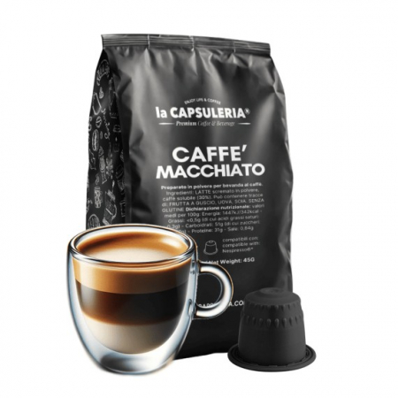 Nespresso®* - Cafea Macchiato, 10 capsule compatibile Nespresso - Capsulerria