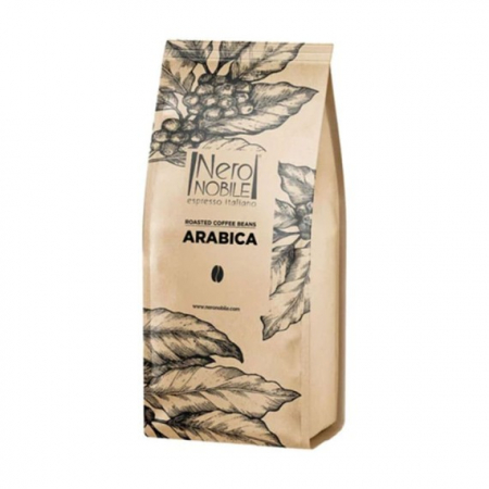 Cafea Boabe si Macinata - Cafea macinata 100% Arabica, Arabica, 250 G, Nero Nobile