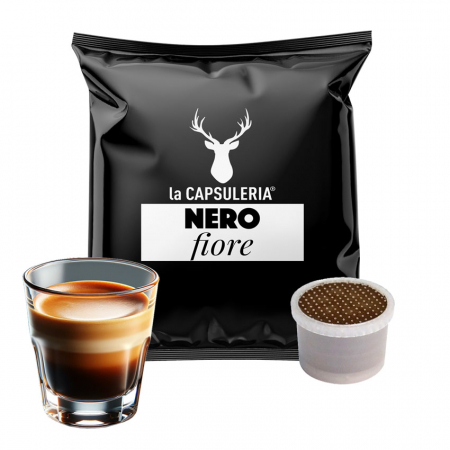 Cafea Nero Espresso, 100 capsule compatibile FiorFiore Coop / Lui Espresso / Aroma Vero, La Capsuleria [0]