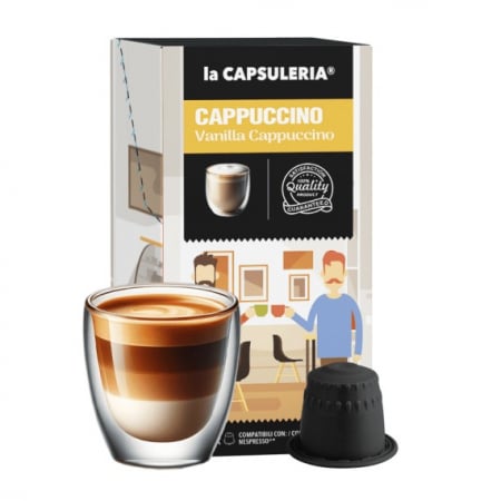 Nespresso®* - Cappuccino cu Vanilie, 10 capsule compatibile Nespresso - Capsuleria