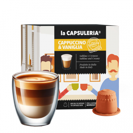 Cappuccino cu Vanilie, 80 capsule compatibile Nespresso - Capsuleria [0]