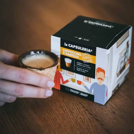 Cappuccino cu Vanilie, 80 capsule compatibile Nespresso - Capsuleria [5]