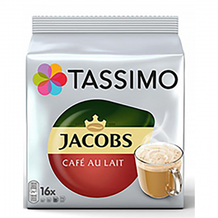 Compatibile cu: - Capsule cafea, Jacobs Tassimo Café Crema Intenso, 16 bauturi x 150 ml, 16 capsule | Capsuleria.ro