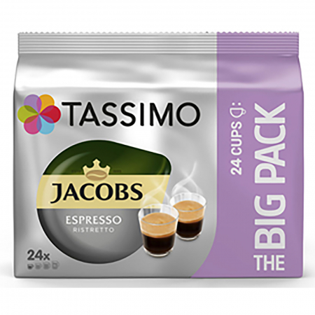 Compatibile cu: - Capsule cafea, Jacobs Tassimo Café Crema Intenso, 16 bauturi x 150 ml, 16 capsule | Capsuleria.ro