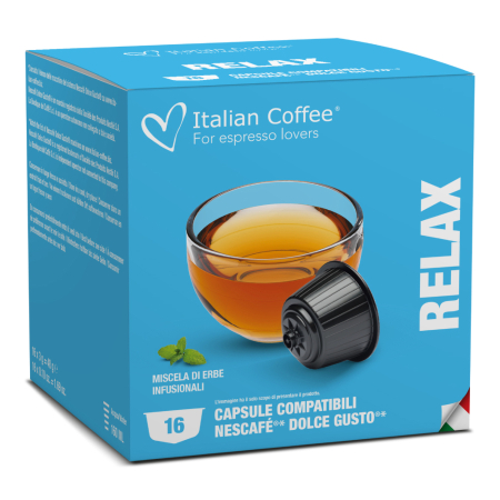 Ceaiuri - Capsule Ceai de Plante Relax compatibile cu Dolce Gusto - Italian Coffee