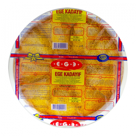 Compatibile cu: - Cataif uscat prajit, 400 g, pentru Ciocolata Dubai, Ege Kadayif