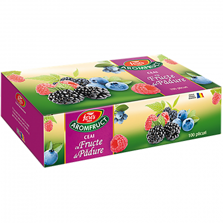 Ceai - Ceai Asortat 100 plicuri, 225 g, Fares Aroma fruct
