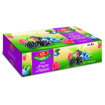 Ceai - Ceai Asortat 100 plicuri, 150 g, Fares Fructe de Padure