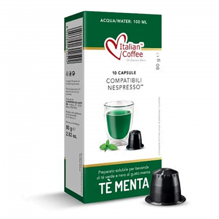 Ceai de Menta, 10 capsule compatibile Nespresso, Italian Coffee