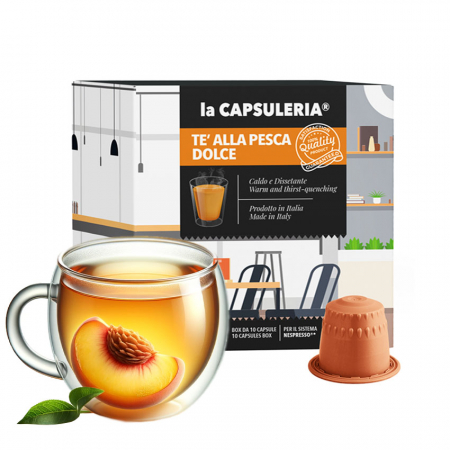 Ceaiuri - Ceai de Piersici, 10 capsule compatibile Nespresso - Capsuleria