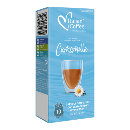 Ceaiuri - Capsule Ceai de Musetel compatibile cu Nespresso - Italian Coffee