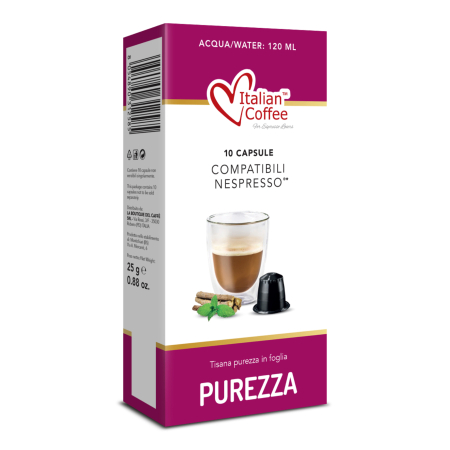Ceaiuri - Capsule Ceai de Plante Detoxifiant, Purezza compatibile cu Nespresso - Italian Coffee