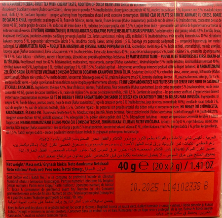 Ceai Infuzie de Cirese cu Boabe de Cacao si Chilli Piramide LOYD, 20x2g - capsuleria.ro [2]