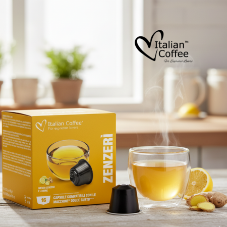 Capsule Ceai de Ghimbir si Lamaie compatibile cu Dolce Gusto - Italian Coffee [1]