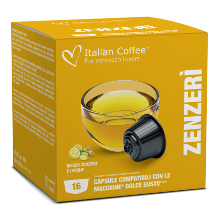 Ceaiuri - Capsule Ceai de Ghimbir si Lamaie compatibile cu Dolce Gusto - Italian Coffee