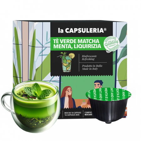 Ceai verde matcha, menta si lemn dulce, 96 capsule compatibile Dolce Gusto [0]