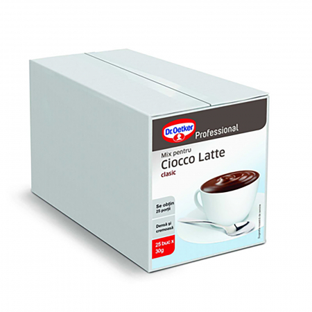 Cafea - Ciocolata calda professional, Dr.Oetker, 25 x 30 g