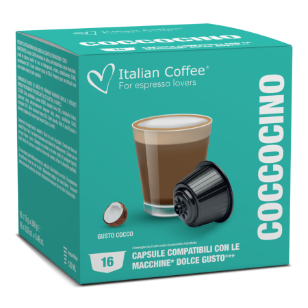 Cafea cu arome - Capsule Cafea Coccocino compatibile cu Dolce Gusto - Italian Coffee