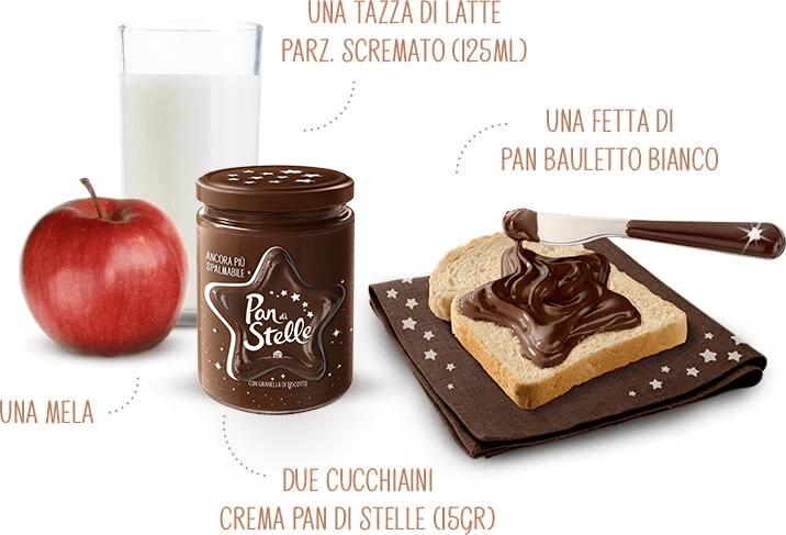 Crema tartinabila Pan di Stelle cu alune,cacao si bucati de biscuiti 380gr [1]